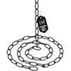 LEDSone Black Light Chain Pendant Light Fixture Chain, Vintage 32mm x 17mm Lighting Hanging Chain for lighting