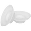 SHINEOFI 2 pezzi Portasapone in Vetro Satinato Rotondo Portasaponetta Trasparente Resistente per Bagno e Cucina Piattino Multiuso per Cera e Oli Profumati Facile da Pulire e Compatto