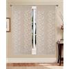GBiancheria Coppia Tende a Pannello Marta Ricamate Arabesco Tessuto Semitrasparente Elegante 60x150 o 60x240 cm - Tende Moderne e Classiche per Soggiorno Cucina Camera (Tortora, 60x150 cm)