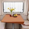 VFGFDJNDFX Copritavolo Rettangolare Con Bordo Elastico Per Camper, Tovaglia Antimacchia Impermeabile PVC, Moderna Jacquard PU Tovaglie (Arancio,60 * 60cm(quadrata))