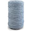 Netuno 1x corda macramè colorata azzurro chiaro 5 mm 100 m corda cotone singola ritorta corda naturale colorata per macramè filo singolo macramè cordoncino colorato filato gomitolo cotone uncinetto