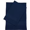 CA' D'ORO Nido d'ape Coppia Asciugamani da bagno, Asciugamani in Cotone Piquè, Set 2 Asciugamani, Viso (60 x 110 cm) + Ospite (60 x 40 cm) (NAVY)