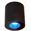Planetitaly Faretto lampada soffitto bagno vasca box doccia sensoriale LED RGB CCT 8W GU10 impermeabile IP65 cromoterapia lampada smart WiFi controllo vocale (Colore nero, Luce RGBW CCT WIFI)