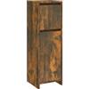 vidaXL Armadietto Bagno Rovere Fumo 30x30x95 cm in Legno Multistrato