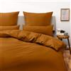 Blumtal Copripiumino Matrimoniale 260x220 e Federe 50x75 - Set di Lenzuola in microfibra extra morbida certificata Oeko-Tex, Set Copripiumino Matrimoniale con 2 Federe - 3 pezzi - Marrone
