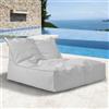 SXBCyan Poltrona a Sacco (Senza Imbottitura) Pouf da Esterno Giardino Impermeabile, in Oxford, Giardino, Spiaggia, Piscina, Galleggiante, Adulti(2 Seat-Dust Grey)