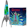Mathmos Lampada lava razzo Telstar argento Inventori della lampada lava | Lampade Blu e Verde in metallo fuso cromato, riempite a mano in Gran Bretagna