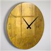 Giallobus - Orologio Linea Basic - Gold money - Vetro acrilico - Basic 30x30 - Meccanismo silenzioso - Pronto da appendere - Orologi moderni