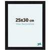 yd. Your Decoration - Cornice 25x30 cm - Nero Opaco - Decorativa Parete in Legno con Vetro in acryl - Antiriflesso - 25x30 Cornice - Como