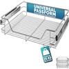 Casaria® 2x Cestello Estraibile Sottolavello 60cm 20kg Cassetto Telescopico Metallo Guide Scorrevoli Cucina Cestelli Cucina Cassetti Estraibili