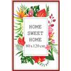 MG Design Cornice 80x120 cm- colore Rosso, in legno, con vetro acrilico - da appendere in verticale o in orizzontale, senza sfondo, per foto, poster, puzzle