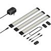 Parlat Apparecchio LED sottopensile Siris, touch dimmer, piatto, 30cm, 370lm ciascuno, bianco, set di 3