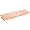 vidaXL Ripiano Muro Marrone 140x50x(2-4) cm Massello Rovere Trattato