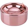 hanlongyu Posacenere da Esterno, Portacenere da Esterno con Coperchio, Posacenere Chiuso Antivento, in Acciaio Inox, Ashtray Posacenere da Tavolo, Adatto, ufficio, Feste, Bar