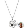 Jeweidea Collana con Proiezione Foto Personalizzata per Donna Collana con Foto all'interno Regalo per Mamma, Fidanzata, Coppia (Stile 4)
