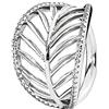 Pandora - Anello da Donna, in Argento 925 con zirconi Bianchi, Motivo: Foglie di Palma - 190952CZ, Argento, 16, cod. 190952CZ-56