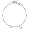 TRUSSARDI T-Logo Bracciale Donna in Acciaio, Zirconi - TJAXC22