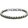 Sector No Limits Bracciale Uomo in Acciaio, Pelle naturale, Smalto, Collezione BANDY, Idee Regalo