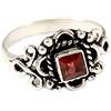 JEWELFORCE - Anello con pietre preziose per uomo e donna, in tutte le misure, articolo regalo, argento Sterling 925, gioielli JSR-176, 21 (19,4), metallo prezioso Gemma, Granato sfaccettato
