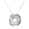 MyNameNecklace MYKA - Collana Personalizzata con Quattro Cerchi Intrecciati Incisi con Nomi - Gioiello Nomi Multipli alla Russa - Argento 925 - Regalo Custom Festa della Mamma