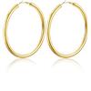 U7 Orecchini Cerchio Oro Acciaio Inossidabile Orecchini Donna Cerchio Grandi 80mm Placcato Oro 14k Leggeri Tondi Regalo Natale per Donna Ragazza Moglie