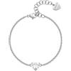 S'Agapõ Bracciale Donna in Acciaio e Zirconi con Simbolo Cuore | Collezione Dazzly - SDZ67