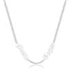 lorajewel Collane Personalizzate per Uomo con 1-5 Nome Argento Oro Nero Collana Gioielli Regalo per Uomini Papà Nonno Mariti Amici (Argento-2 Nome)