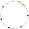 PERIMADE Braccialetto multicolore con occhio del diavolo da donna, placcato oro, regolabile, braccialetto portafortuna a catena, venduto in argento Sterling 925, ipoallergenico, smaltato, gioiello di