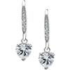 Bluespirit Orecchini da donna, Collezione CUORI, in argento 925 rodiato, zirconi - P.25B701000600