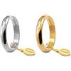 UNOAERRE Fede Nuziale Unoaerre Classica fascia larga da 3 grammi oro giallo 18kt