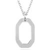 Swarovski Dextera Collana Pendente, con Pavé di CristalliSwarovski , Forma Ottagonale, Placcata in Tonalità Rodio, Bianco