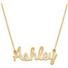 MyNameNecklace MYKA - Collana con Nome in Argento 925 Placcato Oro 18K - Personalizzabile in Corsivo Targhetta - Fatto su Misura Gioielleria - Regalo per lei - Regalo di Natale