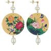 IN LEBOLE Lebole Orecchini Donna, Orecchini Donna Pendenti Eleganti e Leggeri, in Ottone Galvanizzato Oro con Pietre Naturali, Gioielli Artigianali Made in Italy, Regalo Donna dal Design Esclusivo