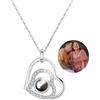 Jeweidea Collana con Foto Personalizzata Collana con Proiezione Foto Dentro Collana con Incisione Personalizzata per Donna Fidanzata Mamma Gioielli Regalo Festa Della Mamma