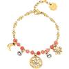 Brosway Bracciale Donna in Acciaio e Cristalli/pietre Naturali con Simbolo Fiore | Collezione Chakra - BHKB137