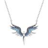 Generic Accessori per ragazze Ciondolo angelo custode in argento sterling 925, collane con ciondolo ali per gioielli da donna - Collana, Collana per ragazze,