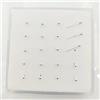 DUnLap Gioielleria 925 Silver 1.8mm Ball Ball Piercing Moda naso naso Pin Bone Siver Nostril Stud 20pcs / pack Piercing Al Naso (Size : Silver straight)