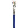 Goobay 91893 CAT 7A+ Cavo di Rete, S/FTP (PiMF), Blu, 100m Lunghezza