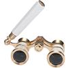 Aroncent Binocolo Telescopio Portatile 3x2.5 ingrandimento,Adatto per teatro,Qualsiasi Competizione Sportiva,Concerto,Outdoor Campeggio Bianco