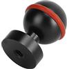 Qcwwy Altri Accessori per Fotocamere Sportive in Lega di Alluminio Rivestimento Duro Anodizante a Sfera Singola Che Collega il Supporto Staffa per Immersioni per Immersioni per (BLACK)