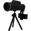 Garneck Telescopio Monoculare 40X60 Fotocamera per Telefono Cellulare Set Completo Treppiede Estensibile e Clip Monoculare Compatto per Fotografia e Osservazione All'Aperto