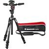 Manfrotto Befree - Treppiede a 3 vie Live Advanced a 4 sezioni, con testa viva a 3 vie Befree