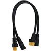 Maxmoral 2pcs XT60 Cavo Adattatore XT60 Femmina Bullet Connettore a Femmina DC 5.5x2.5mm Cavo di Alimentazione per Fatshark Skyzone FPV Monitor di Alimentazione
