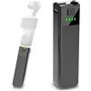 Qsvbeeqj 22.5W Veloce Fotocamera Batteria Maniglia Impugnatura 5000mAh Porta Tipo-C & Treppiede Mount Per Pocket3 Riprese Powerbank Portatile