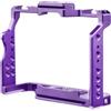 Generico Video Camera Rig, Gabbia for fotocamera in lega di alluminio con doppio attacco a slitta fredda da 1/4 di pollice, compatibile con Sony A7IV/ A7III/ A7II/ A7R III/II/ A7S II,for Vlogging(PURPLE)