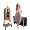 YuuuCooo Magic Mirror Photo Booth con touch screen da 21,5 pollici, supporto per selfie con luce LED RGB e custodia da viaggio per feste di nozze, eventi a noleggio (cabina fotografica)