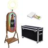 YuuuCooo Magic Mirror Photo Booth con touch screen da 21,5 pollici, supporto per selfie con luce LED RGB e custodia da viaggio per feste di nozze, eventi a noleggio (cabina fotografica + stampante)