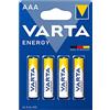 Brightium PILA AAA - LR03 ENERGY VALUE PACK (BLISTER 4 pz.) Ø 10,5 x 44,5 mm. Potenza e durata in ciascuno, perfetti per i tuoi dispositivi. Potenza affidabile in formato pratico.