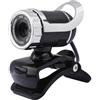 NGBFF Webcam USB ad alta definizione con visione notturna girevole, microfono a 360 gradi, for computer, PC e laptop(Silver)