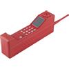 Marhynchus Modello di Telefono Vintage in Mattoni, Ornamento per Telefono Cellulare retrò, Simulazione in Ferro, Oggetti Fotografici con Design Stabile e Durevole per la Decorazione (rosso)